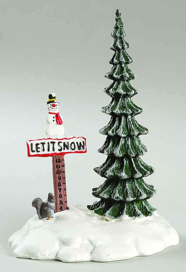 General Village Accessories Let It Snow Snowman Sign - Boxed by Department 56-1