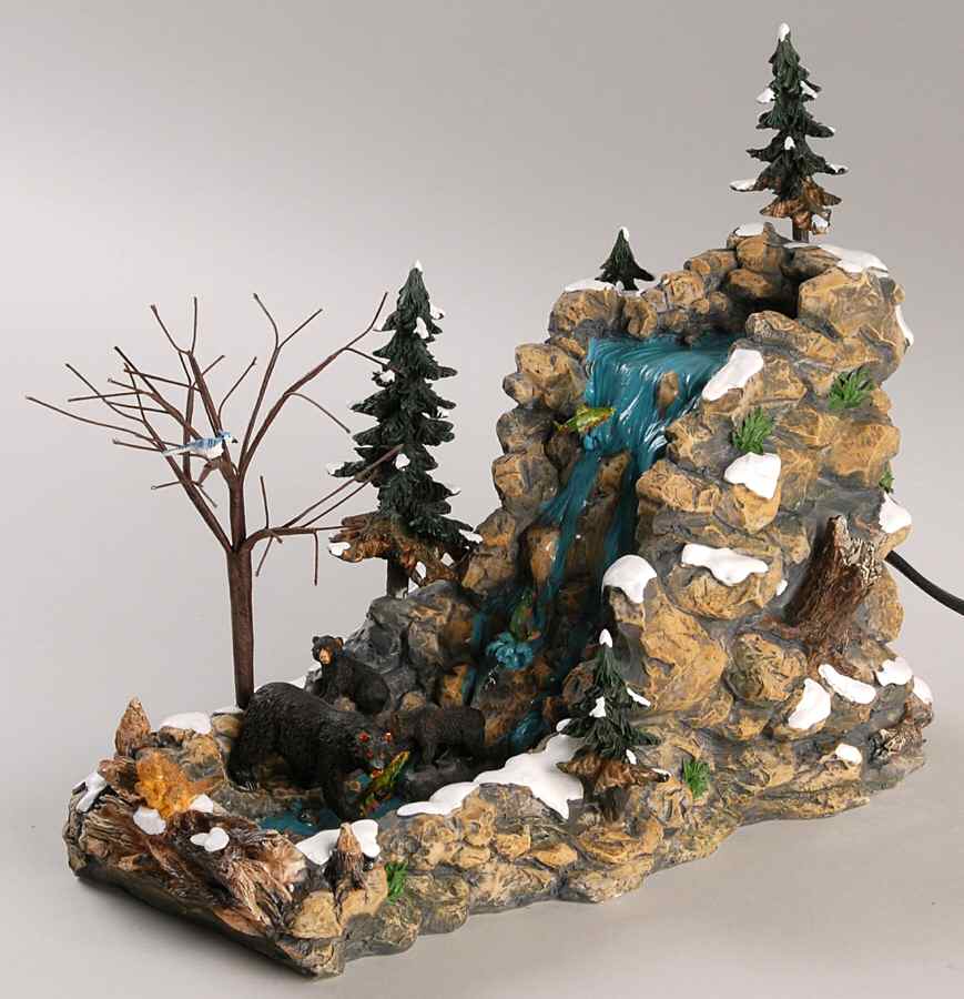 General Animated Accessories Mill Falls Working Waterfall - Boxed by Department 56-1