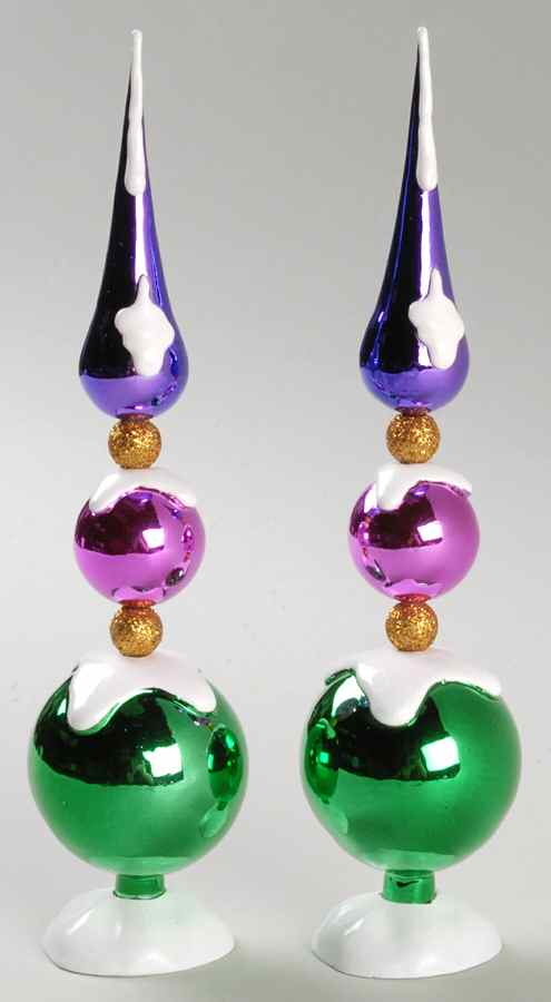 General Village Accessories Finial Tree-Set Of 2 - Boxed by Department 56-1