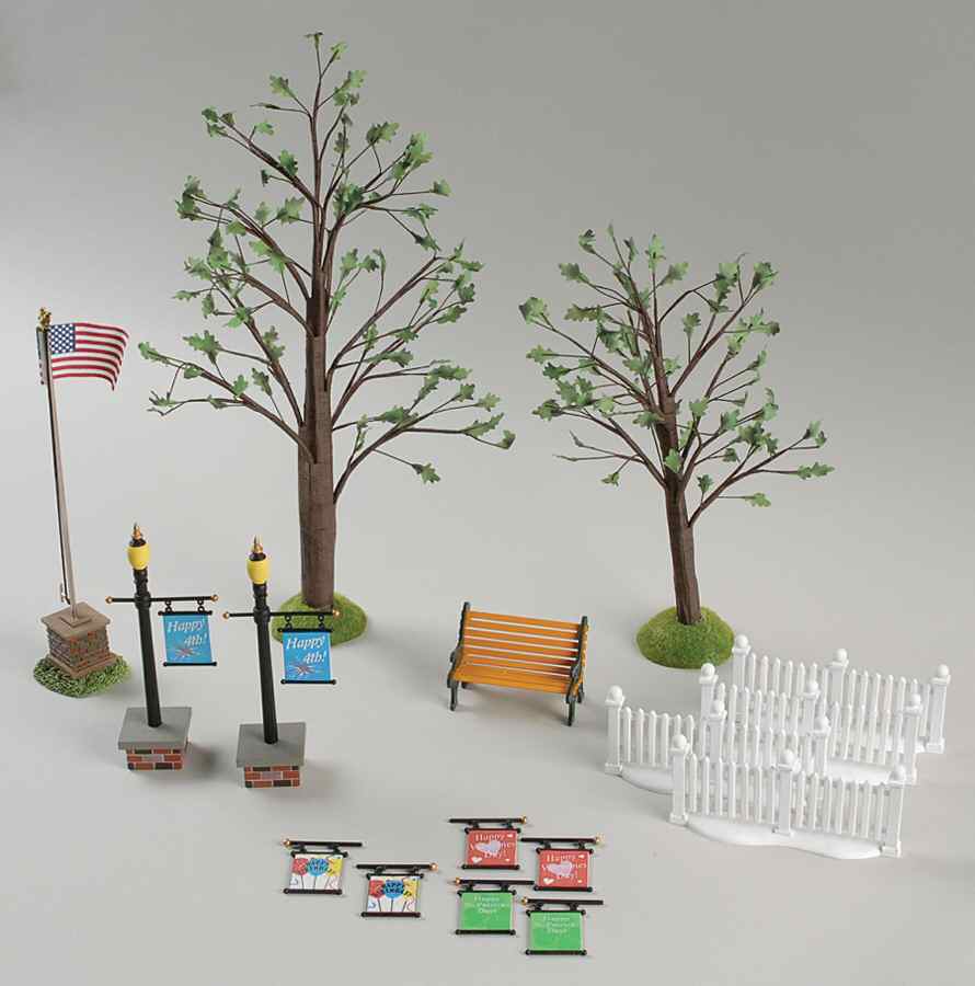 General Village Accessories Spring/Summer Landscape Set - With Box Bx417 by Department 56-1
