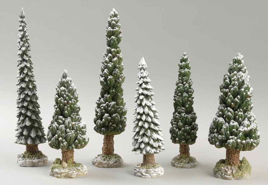 General Village Tree Accessories Snowy Evergreen Trees Medium - Boxed by Department 56-1