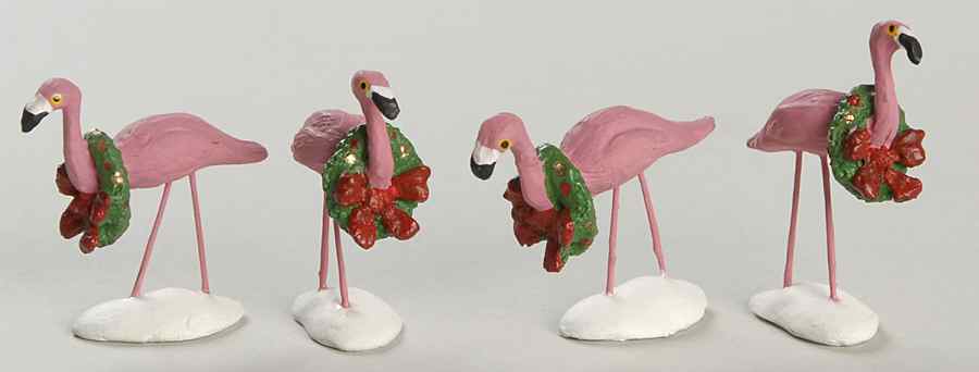 General Village Accessories Pink Flamingos - Boxed by Department 56-1