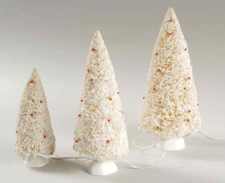 General Village Tree Accessories Twinkling Lit Trees White - No Box by Department 56-1