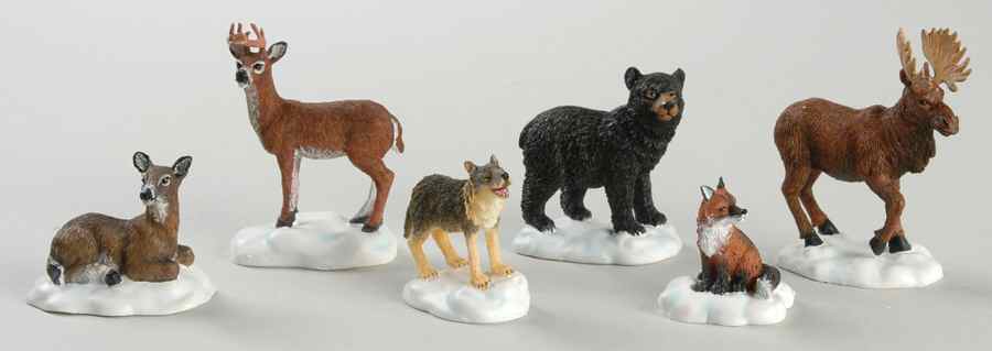General Village Accessories Woodland Wildlife Animals - With Box Bx359 by Department 56-1