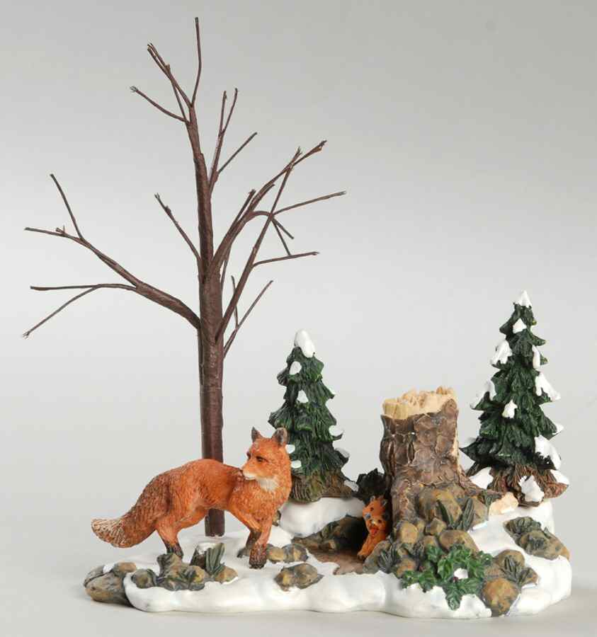 General Village Accessories Foxes In The Forest - No Box by Department 56-1