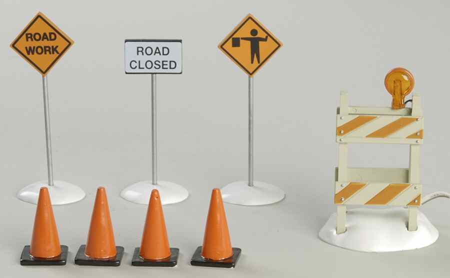 General Village Accessories Village Construction Zone - Boxed by Department 56-1