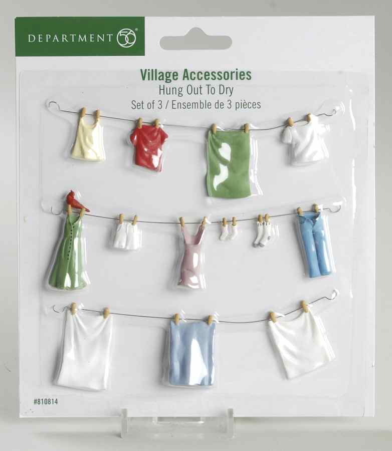 General Village Accessories Hung Out To Dry - Box by Department 56-1