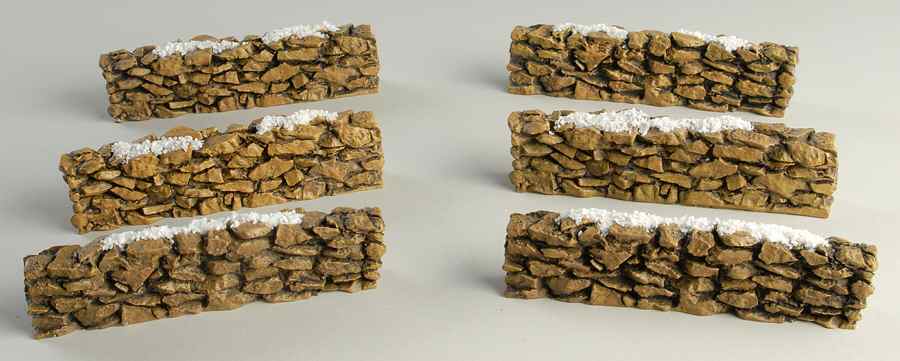 General Village Accessories Stone Wall-Boxed Set Of 6 - Boxed by Department 56-1