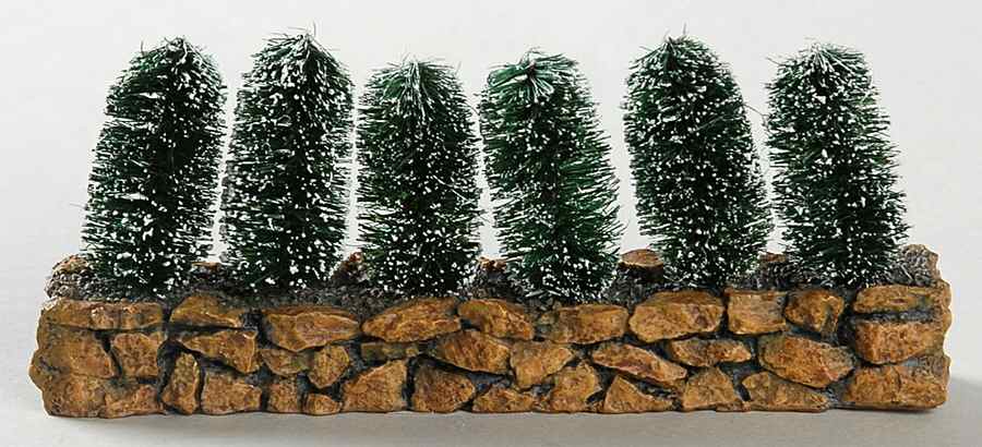 General Village Accessories Stone Wall With Sisal Hedge-Single - No Box by Department 56-1