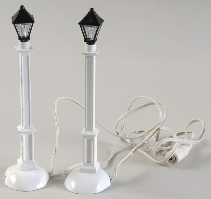 General Village Electrical Picket Lane Lamp Posts - Boxed by Department 56-1