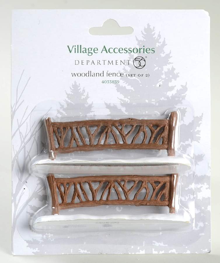 General Village Accessories Woodland Fence - Nb734, No Box by Department 56-1