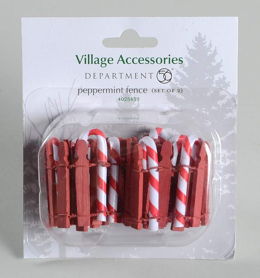General Village Accessories Peppermint Fence - With Box Bx668 by Department 56-1
