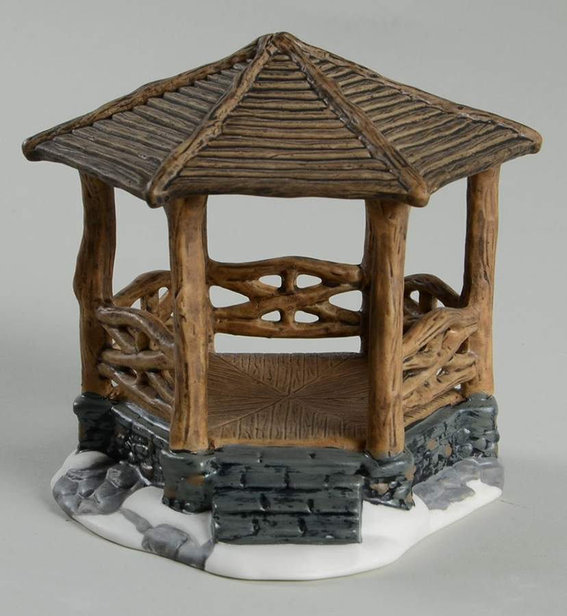 General Village Accessories Woodland Stone Gazebo - With Box Bx687 by Department 56-1