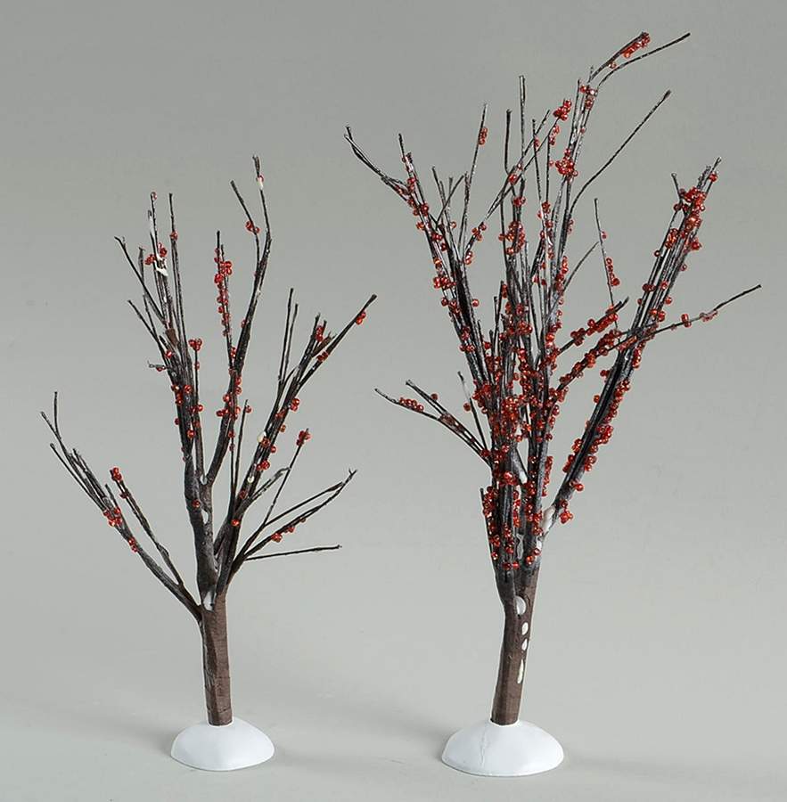 General Village Tree Accessories Winter Berry Trees - No Box by Department 56-1