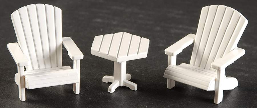 General Village Accessories Picket Lane Table & Chairs - With Box Bx697 by Department 56-1