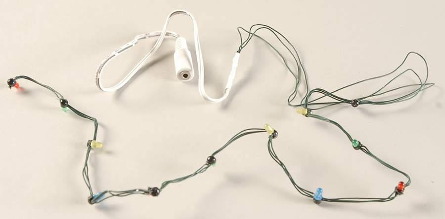General Village Electrical String Of 12 Multi-Lights - Boxed by Department 56-1