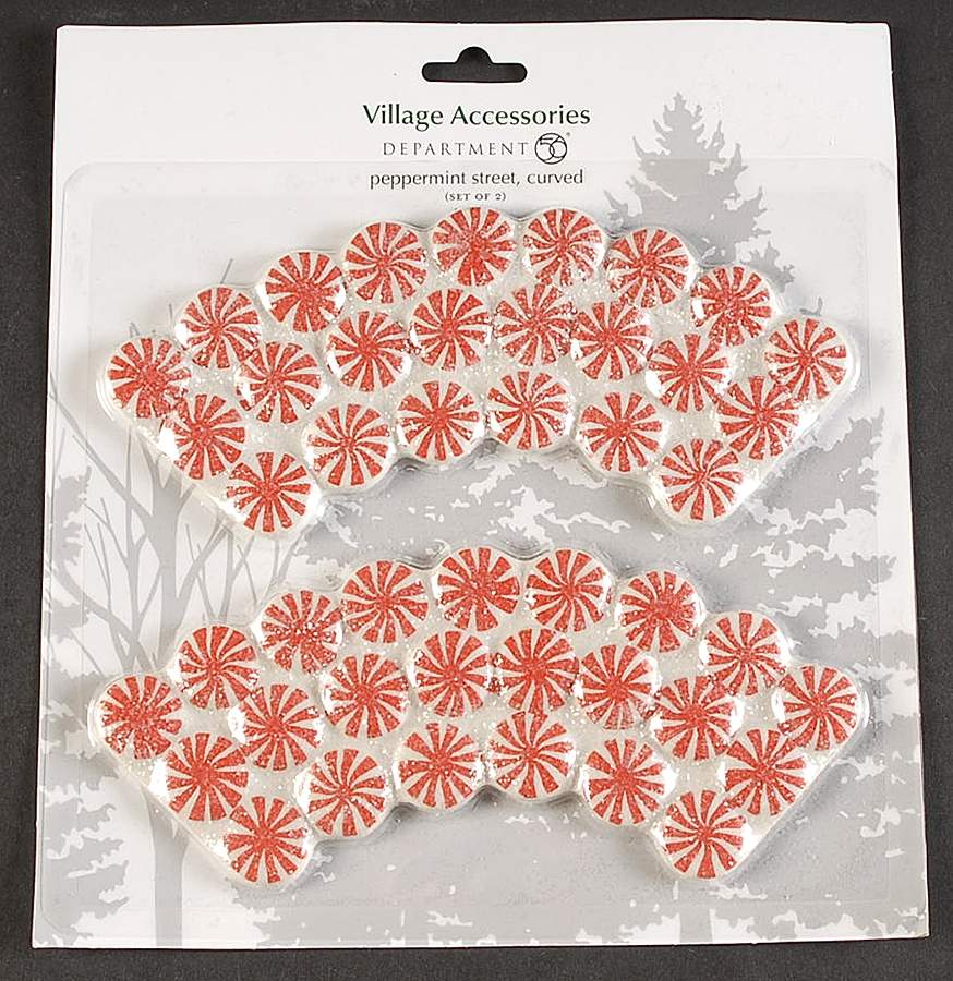 General Village Accessories Peppermint Street Curved - Nb663, No Box by Department 56-1