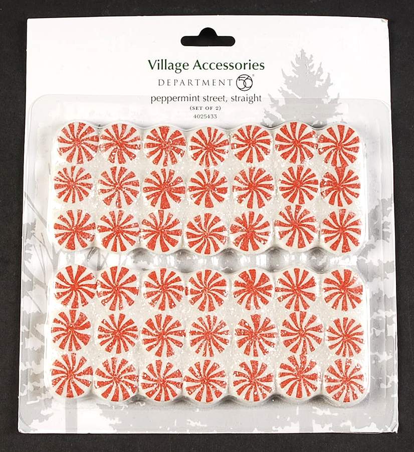 General Village Accessories Peppermint Street Straight - Nb662, No Box by Department 56-1