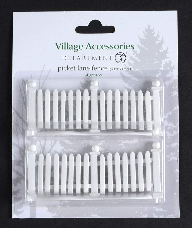 General Village Accessories Picket Lane Fence - Nb695, No Box by Department 56-1