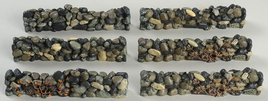 General Village Accessories Fieldstone Wall-6 Pc Set - With Box Bx767 by Department 56-1