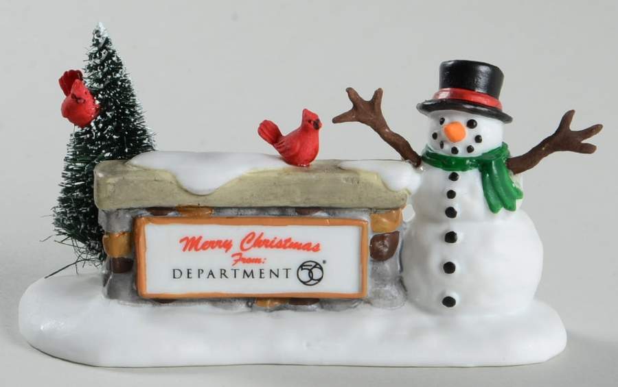 General Village Accessories Welcome Sign - With Box Bx748 by Department 56-1