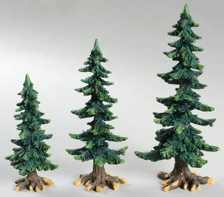 General Village Tree Accessories Pine Trees With Pine Cones - No Box by Department 56-1