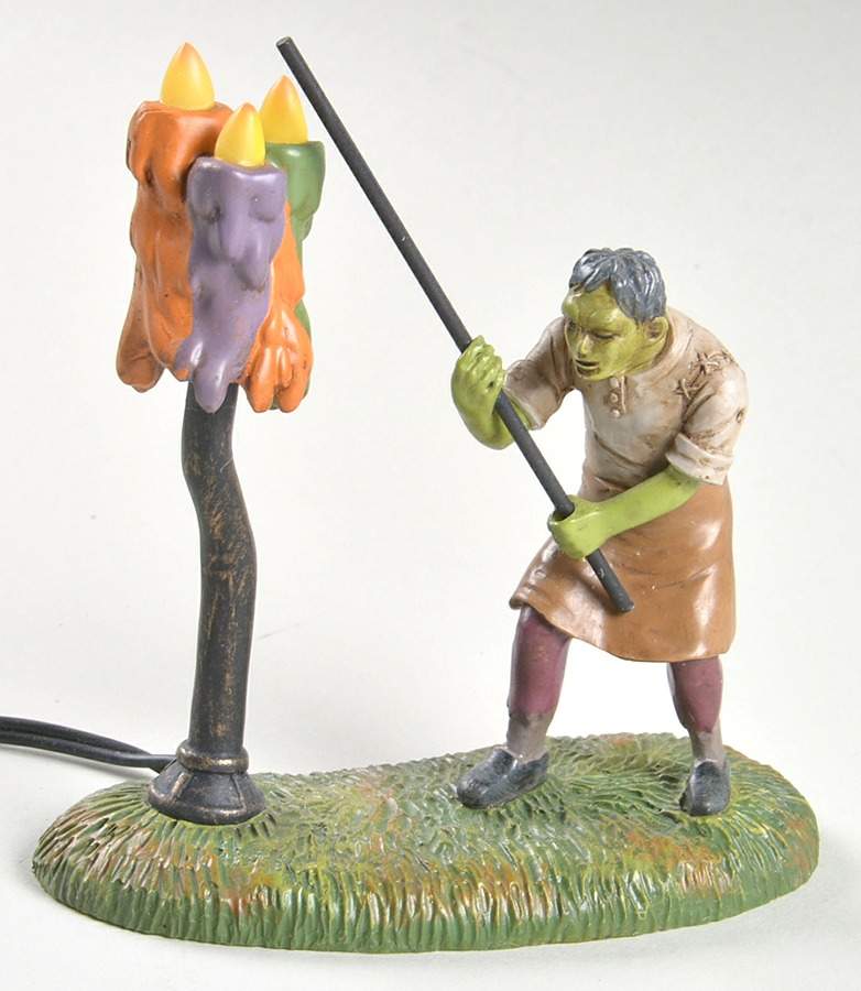 Snow Village Halloween Lighting The Wicked Waxes - Boxed by Department 56-1