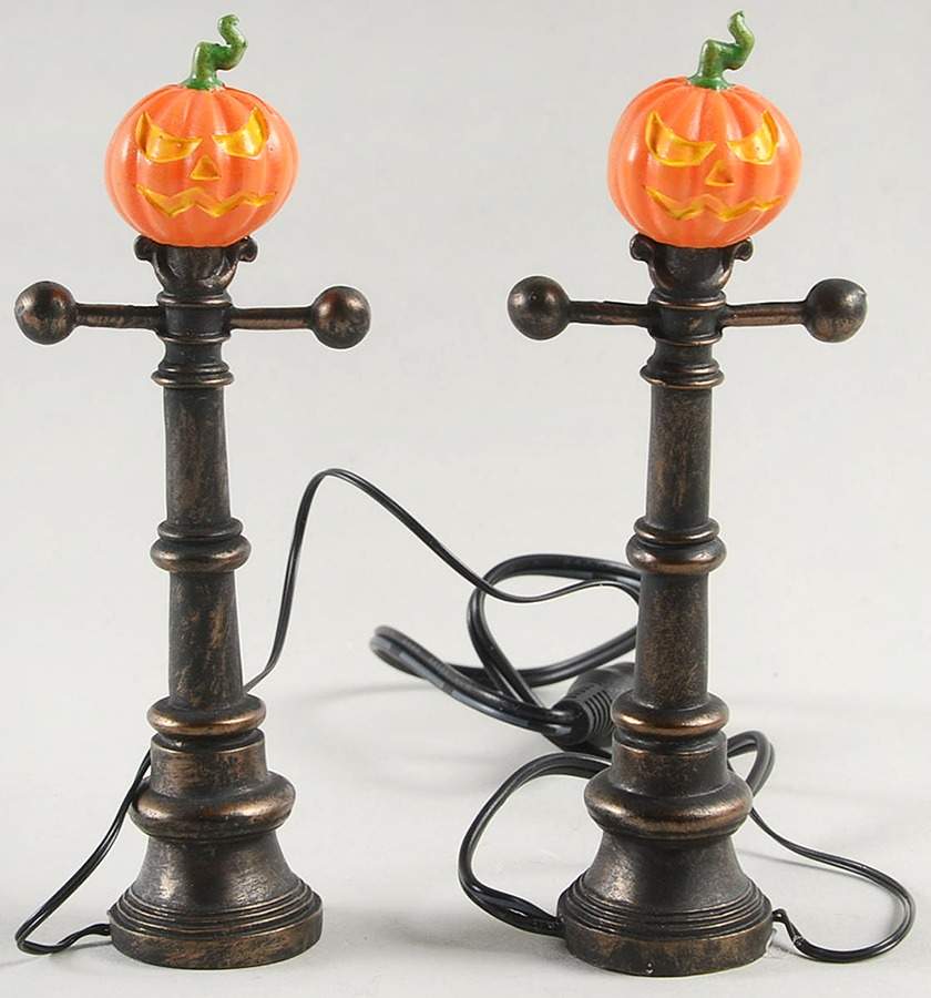 Snow Village Halloween Halloween Street Lamps - Boxed by Department 56-1