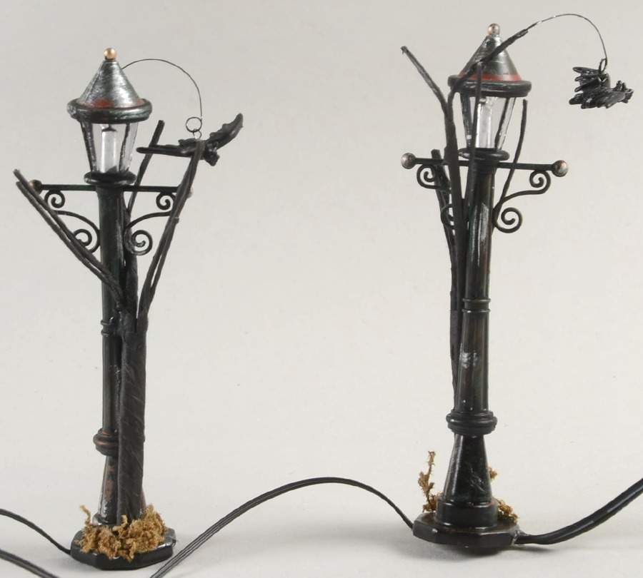 Snow Village Halloween Haunted Street Lights - Boxed by Department 56-1