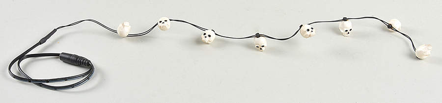 Snow Village Halloween Colorful Lit Skulls - With Box Bx640 by Department 56-1