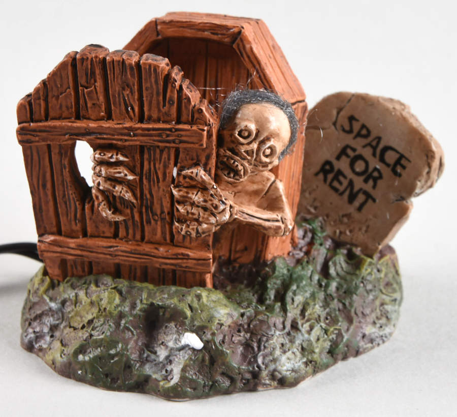 Snow Village Halloween Lit Haunted Exit - With Box Bx 636 by Department 56-1
