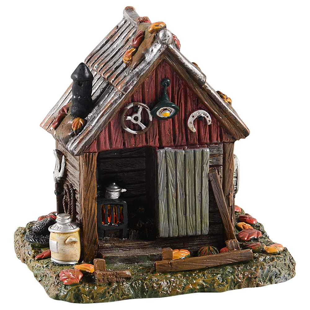 Snow Village Halloween Backwoods Tool Shed - Boxed by Department 56-1