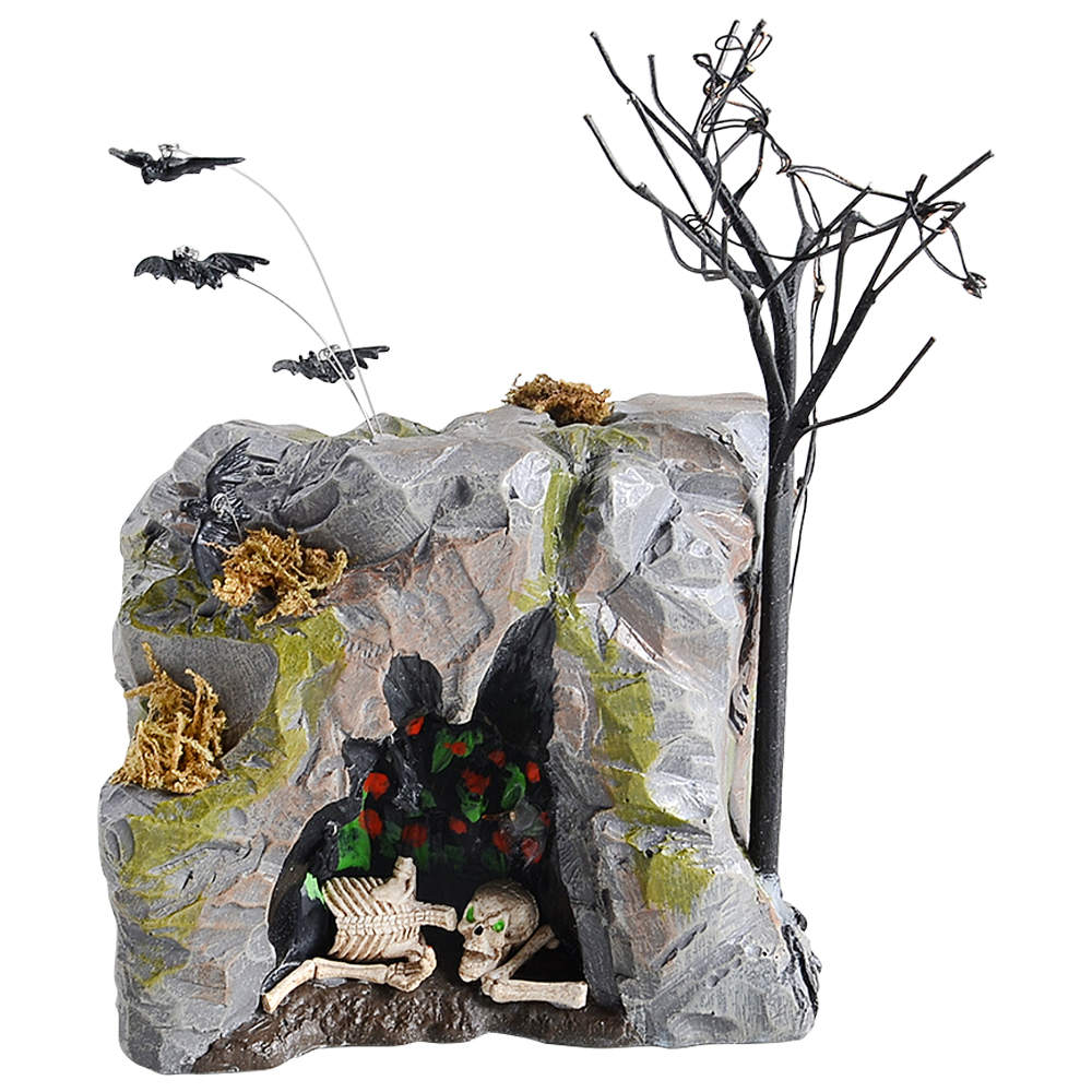 Snow Village Halloween Black Light Bat Cave - With Box by Department 56-1