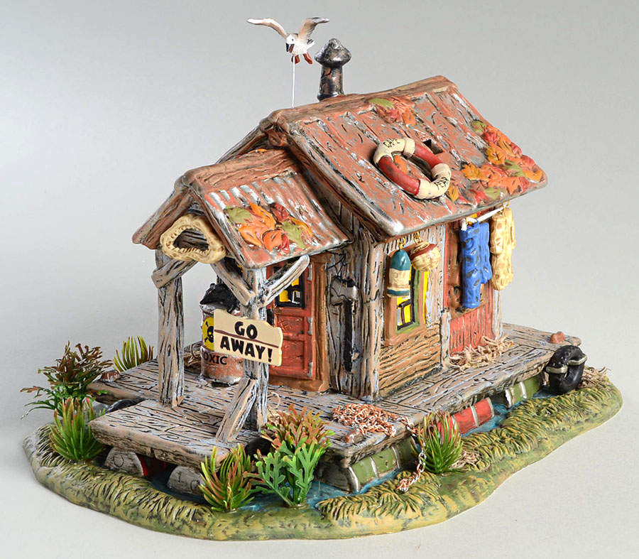Snow Village Halloween Haunted Swamp Shanty - Boxed by Department 56-1