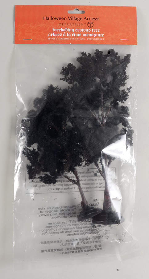 Snow Village Halloween The Foreboding Tree - Set Of 2 - With Box Bx699 by Department 56-1