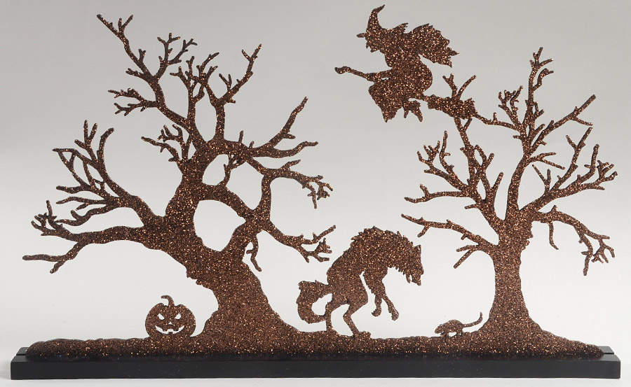 Snow Village Halloween Haunted Woods Silouette - Nb695, No Box by Department 56-1