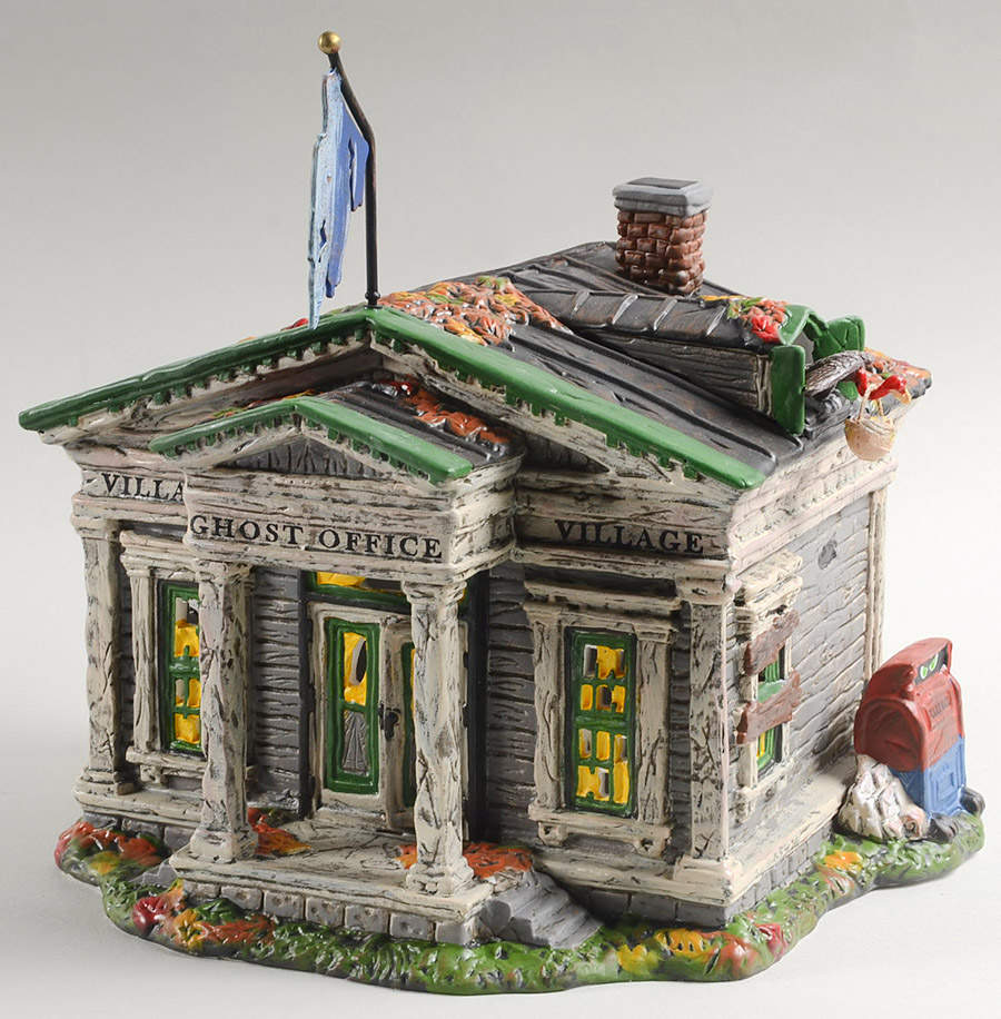 Snow Village Halloween Village Ghost Office - With Box Bx680 by Department 56-1