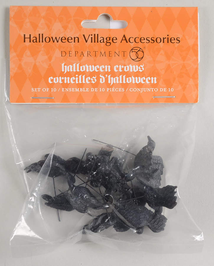 Snow Village Halloween Halloween Crows - With Box Bx676 by Department 56-1