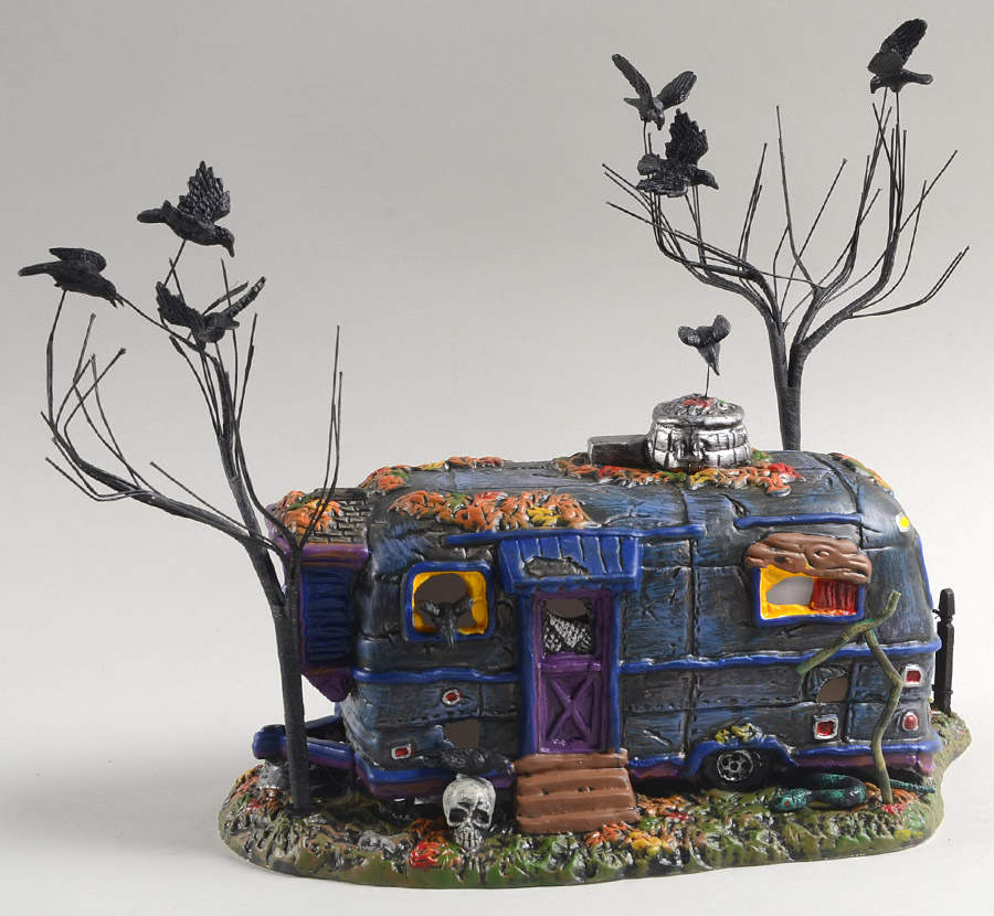 Snow Village Halloween Cackling Crow Caravan - With Box Bx674 by Department 56-1