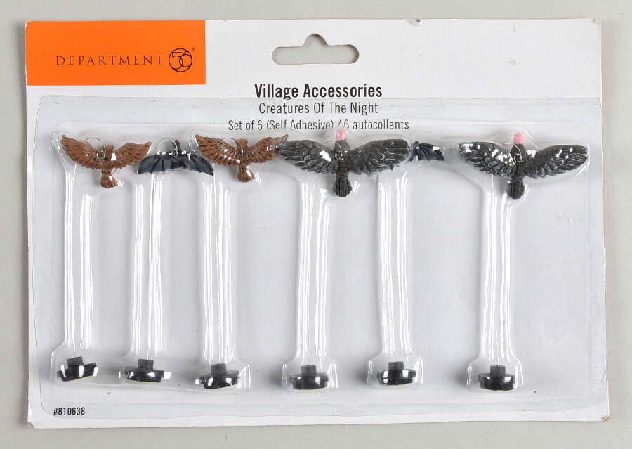 Snow Village Halloween Creatures Of The Night-Set Of 6 - Boxed by Department 56-1