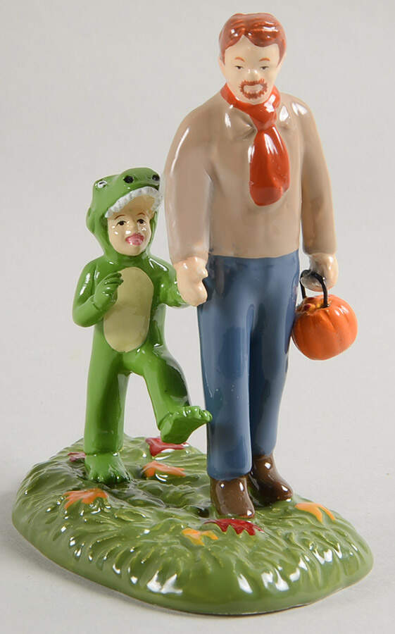 Snow Village Halloween Rex Need More Candy - With Box Bx718 by Department 56-1