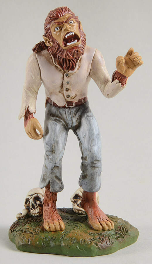 Snow Village Halloween Wolfman's Howl - With Box Bx716 by Department 56-1
