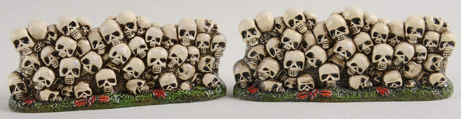 Snow Village Halloween Scary Skeletons Walls-Set Of 2 - Nb711, No Box by Department 56-1