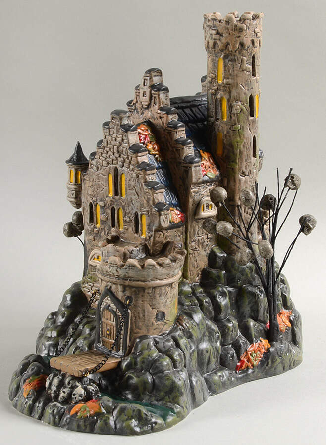 Snow Village Halloween Castle Calvaria - With Box Bx710 by Department 56-1