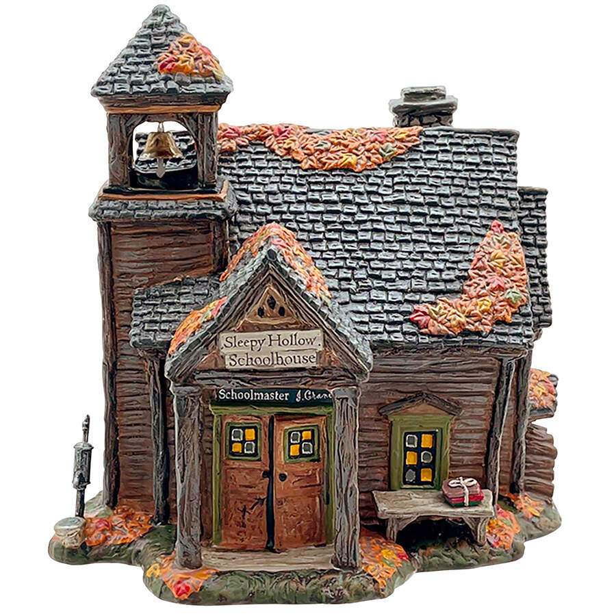 Sleepy Hollow-Snow Village Halloween Sleepy Hollow School House - No Box by Department 56-1
