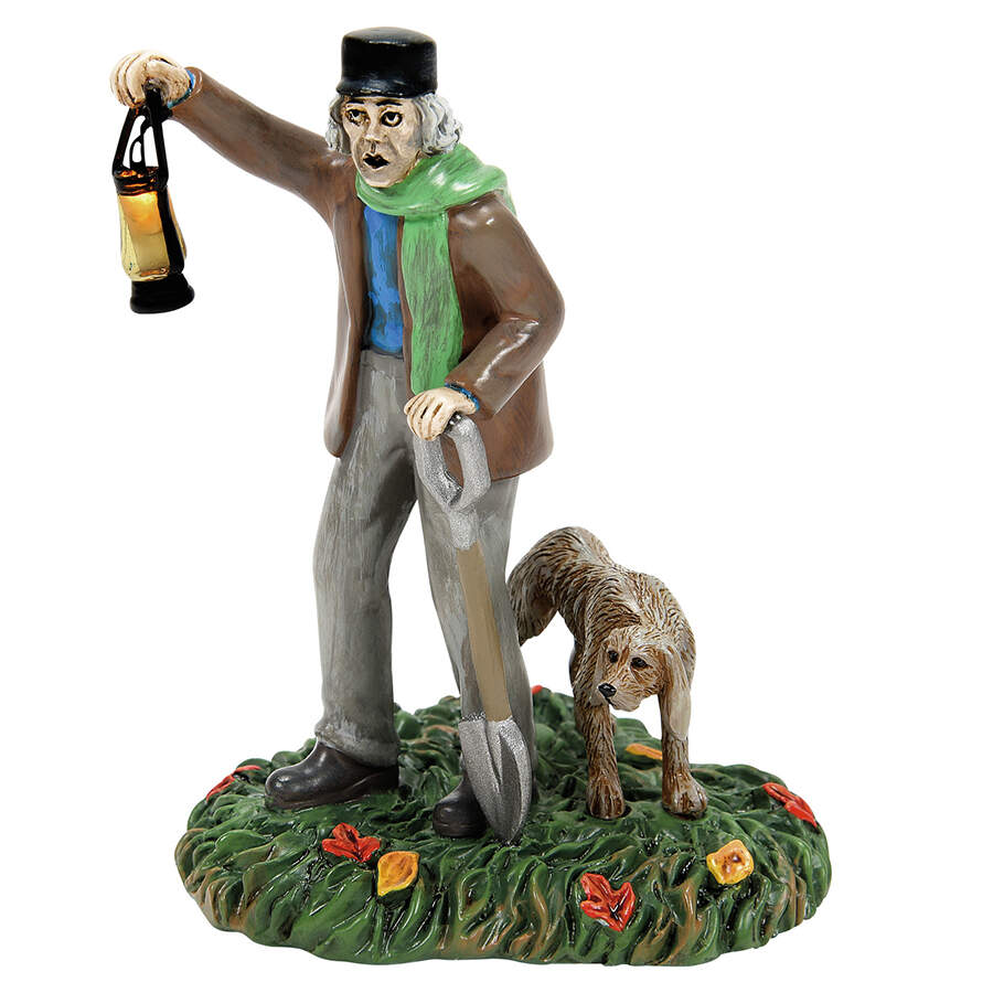 Disney's Haunted Mansion Silas Crump & His Dog, Bones - Boxed by Department 56-1