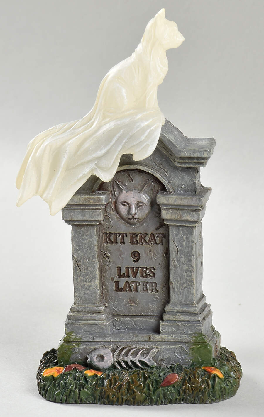 Snow Village Halloween Lit Kit E Kat Tombstone - With Box Bx753 by Department 56-1