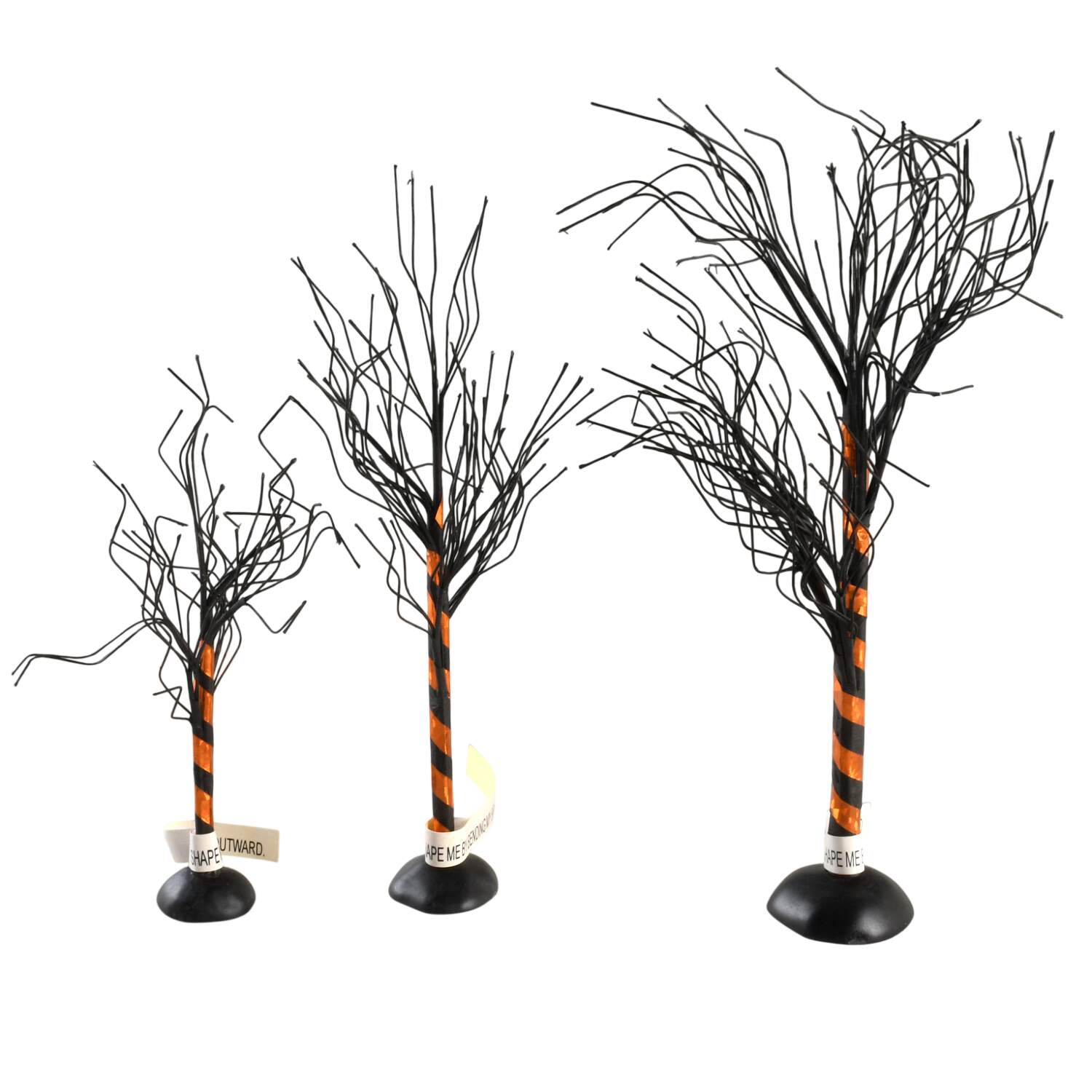 Snow Village Halloween Tricky Trees Set Of 3 - With Box Bx778 by Department 56-1