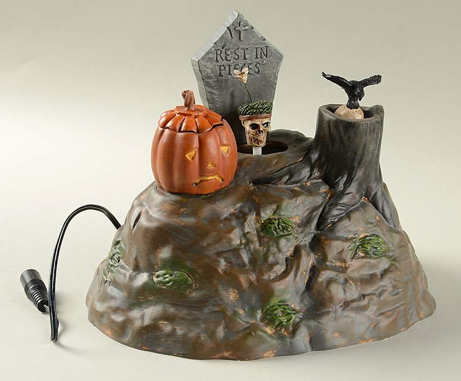 Snow Village Halloween Animated Skulls - Boxed by Department 56-1
