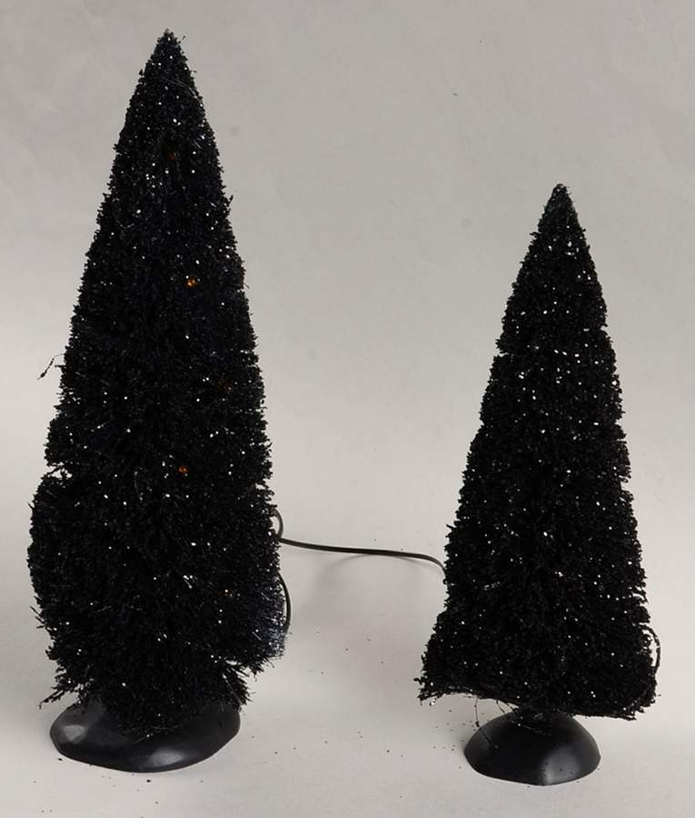 Snow Village Halloween Halloween Lit Sisals - Set Of 2 - Boxed by Department 56-1